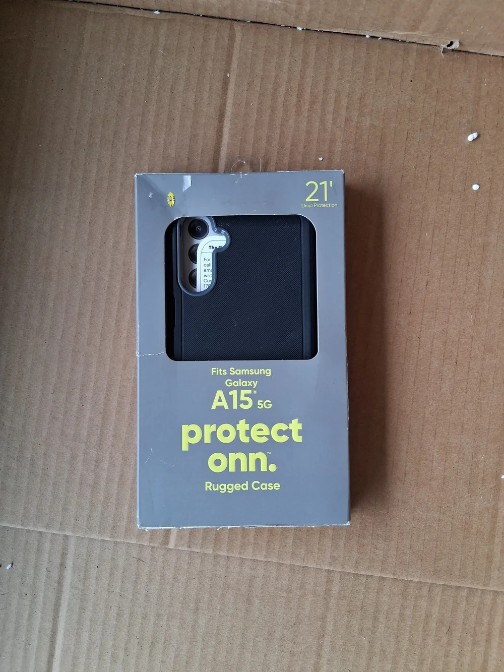 On Running Black Rugged SAMSUNG Galaxy A15 5G Shock-Resistant Phone Case